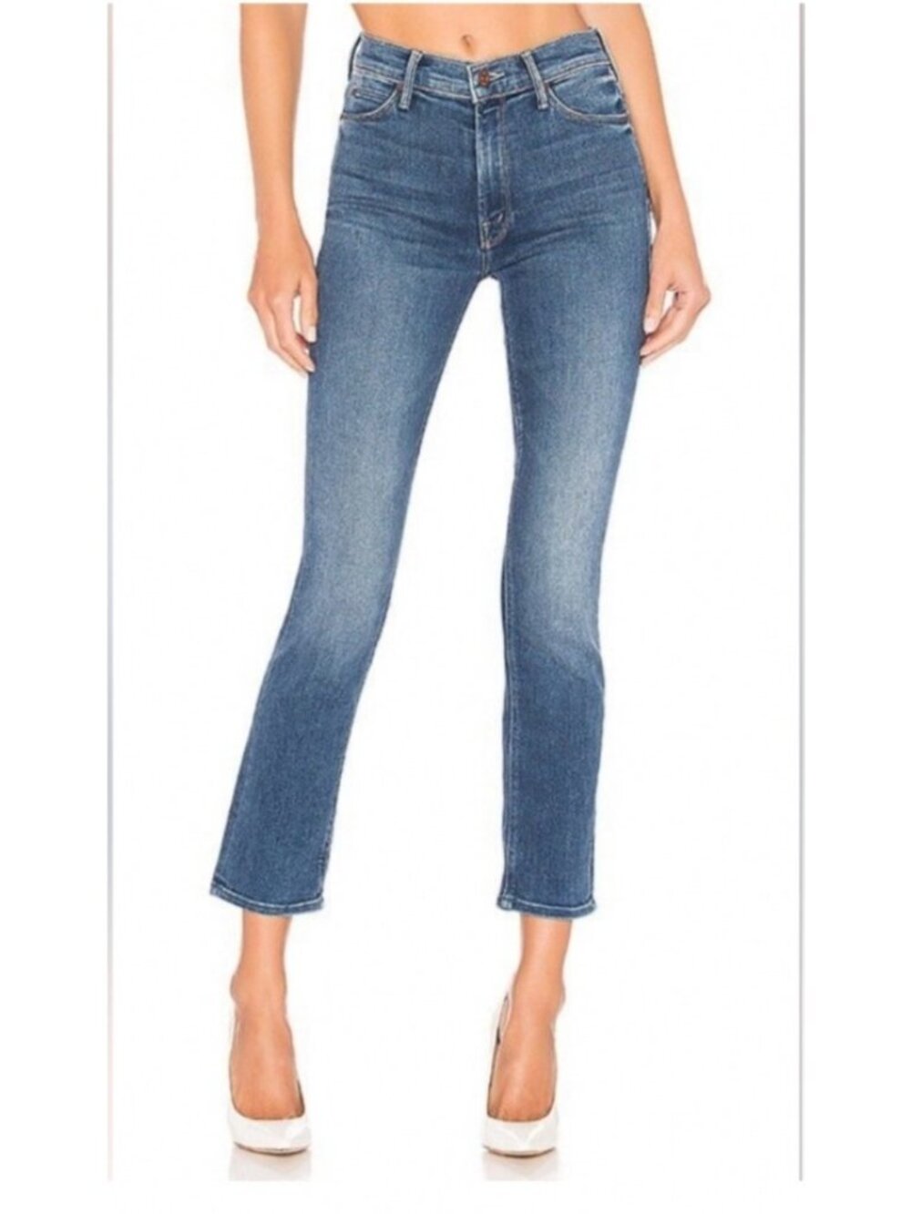 Mother Jeans Size 26 Mid Rise Dazzler Ankle 'Satisfaction Guaranteed' Color